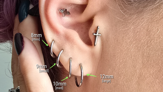 Titanium Hinge Hoop Earring