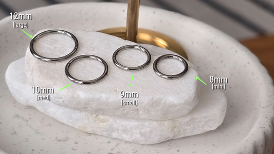 Titanium Hinge Hoop Size Bundle Pack