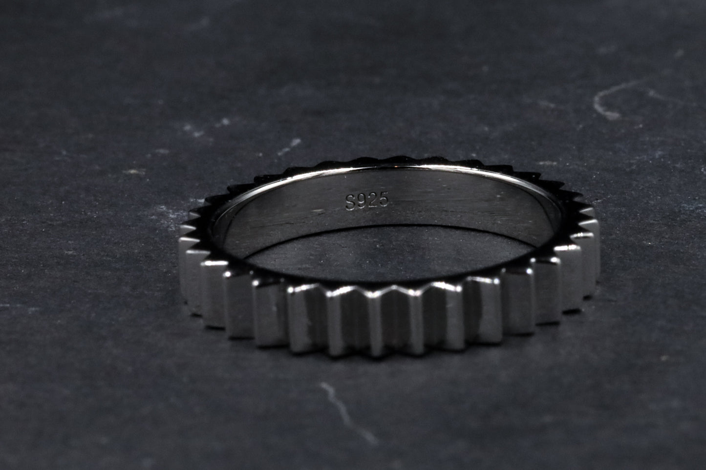 Sterling Silver Gear Ring