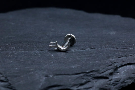 Blood Moon Titanium Threadless Earring