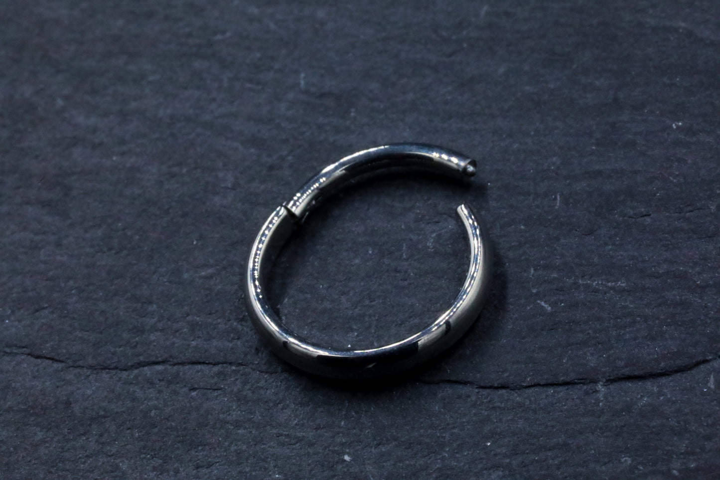 Dome Titanium Hoop Earring