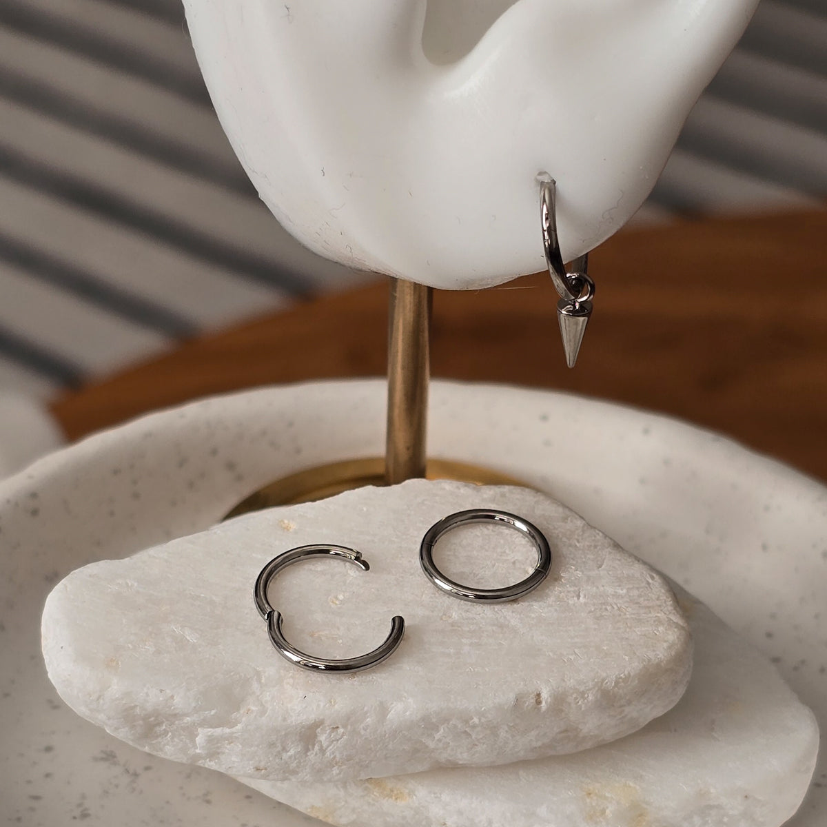 Titanium Spike Dangle Charm