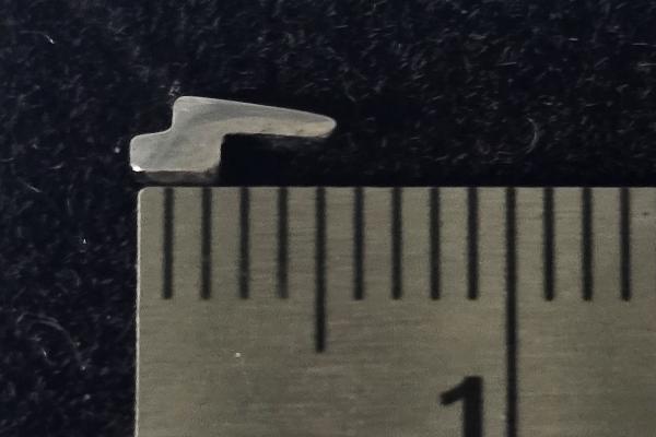 5mm silver lightning bolt threadless end