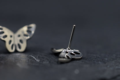 3D Titanium Butterfly Threadless Earring