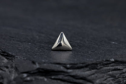 Triangle Titanium Threadless Earring
