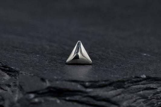Triangle Titanium Threadless Earring