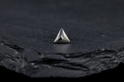 Triangle Titanium Threadless Earring