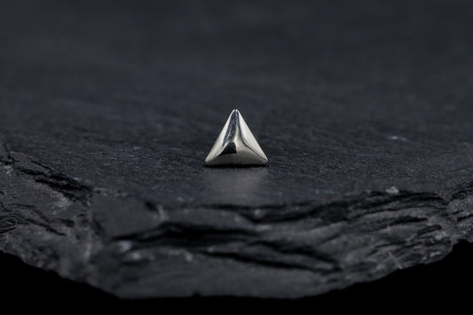Triangle Titanium Threadless Earring