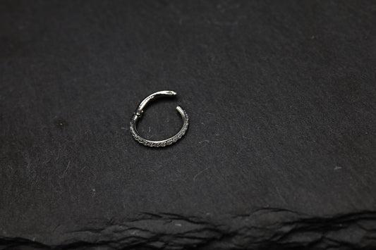 Micro-pavé Moissanite Nose Hoop