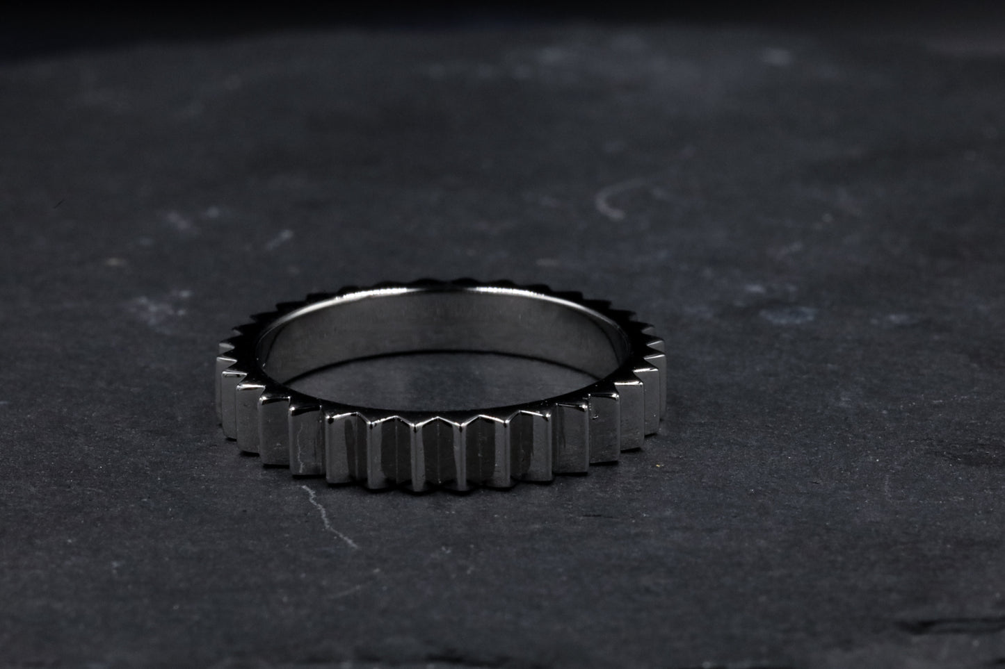 Sterling Silver Gear Ring