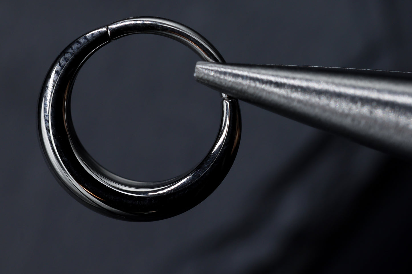 Heavy Look Titanium Hoop Earring