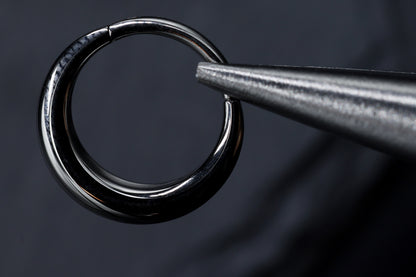 Heavy Look Titanium Hoop Earring