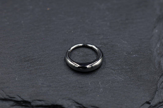 Heavy Look Titanium Hoop Earring