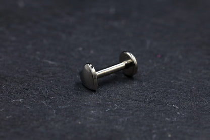 Soft Heart Titanium Threadless Earring