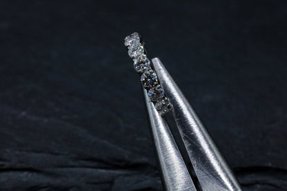 2mm Prong-set Moissanite Hoop Earring