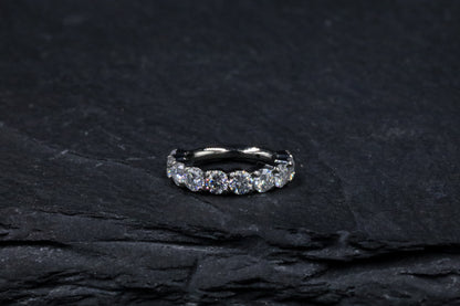 2mm Prong-set Moissanite Hoop Earring