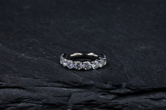 2mm Prong-set Moissanite Hoop Earring