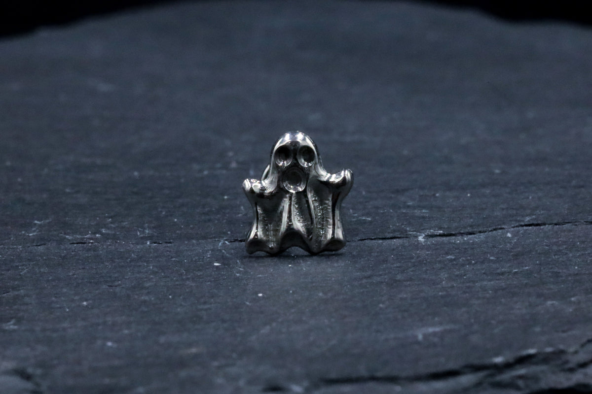 Ghost Titanium Threadless Earring