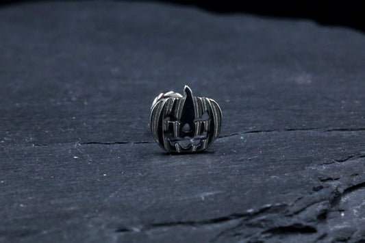 Jack-O-Lantern Titanium Threadless Earring