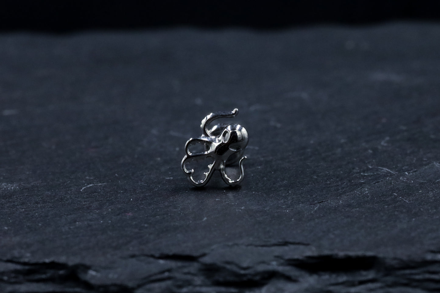 Kraken Titanium Threadless Earring