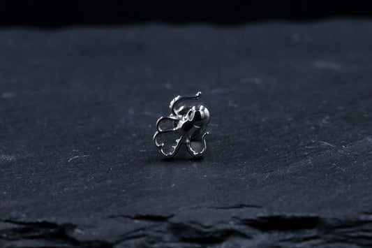 Kraken Titanium Threadless Earring