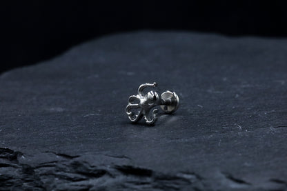 Kraken Titanium Threadless Earring