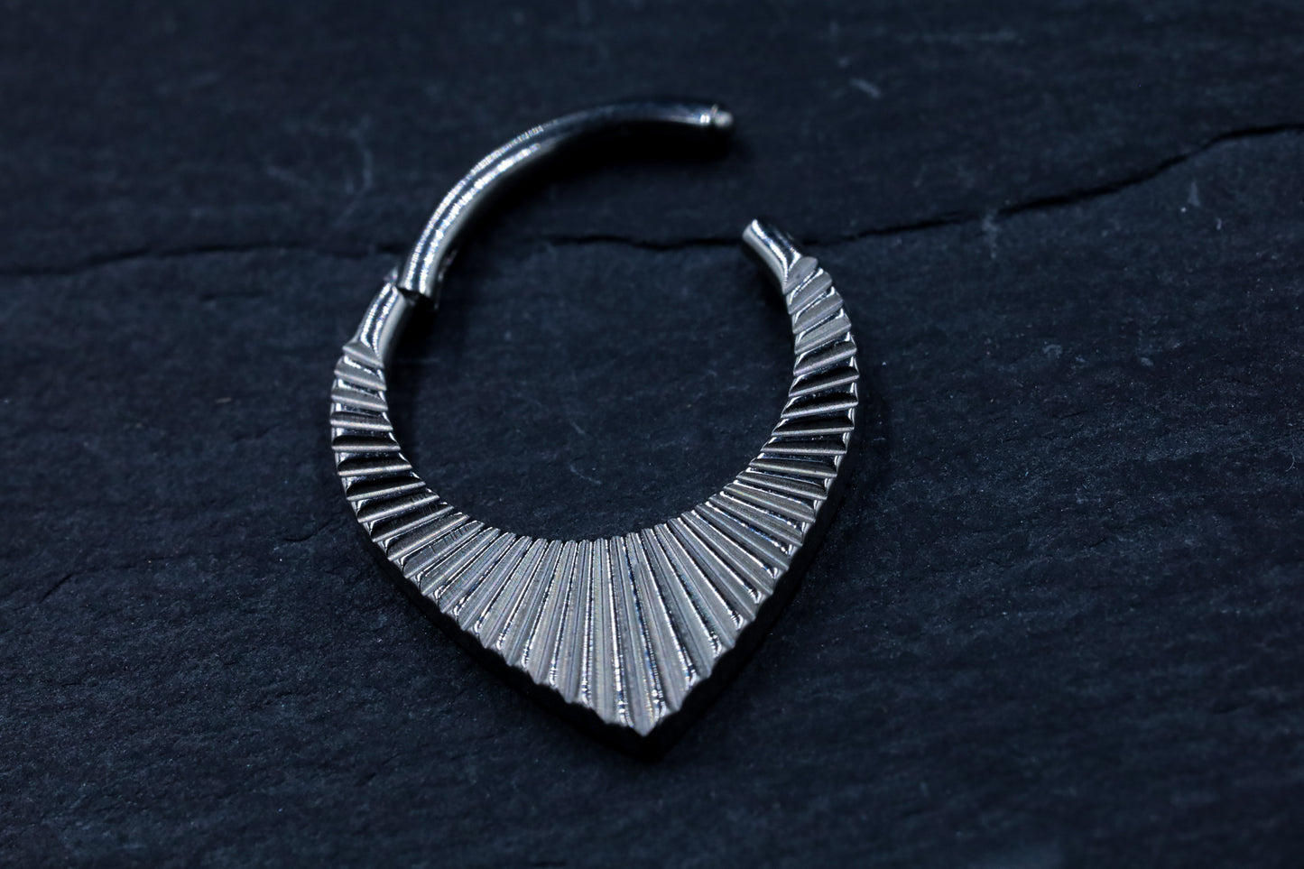 Art Deco Forward Facing Hoop