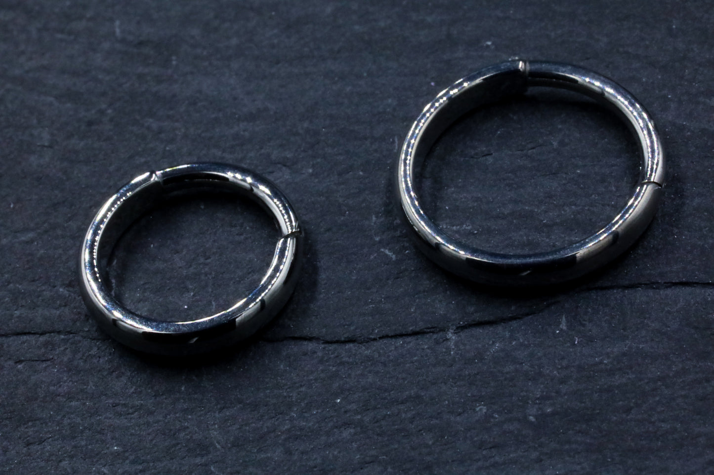 Dome Titanium Hoop Earring