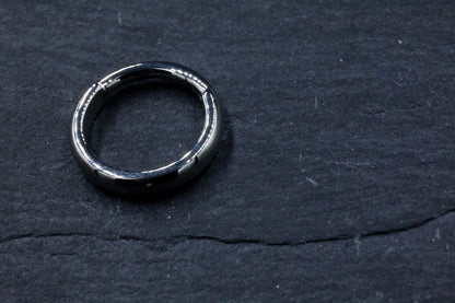 Dome Titanium Hoop Earring