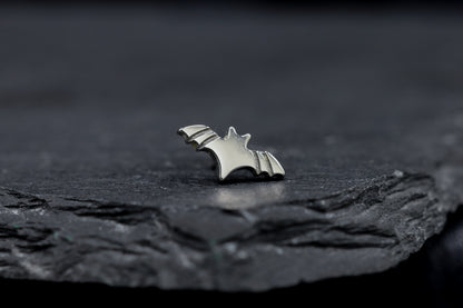 Titanium Bat Threadless Earring