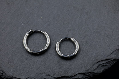Thick Titanium Hoop Earring