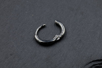Thick Titanium Hoop Earring