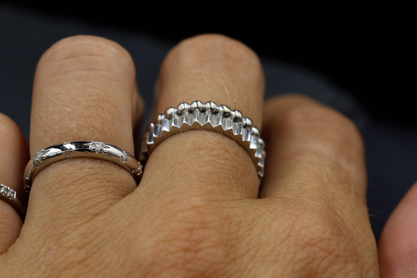 Sterling Silver Gear Ring