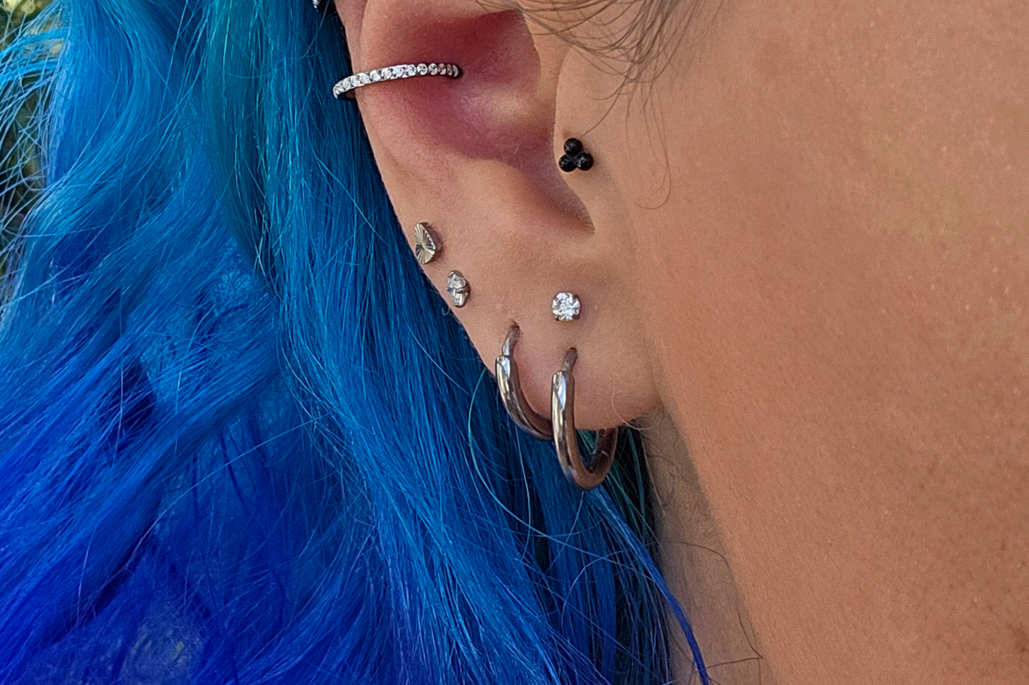Thick Titanium Hoop Earring